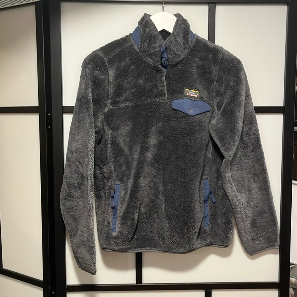LL Bean Hi-Pile Fleece Pull Over Sweater Women's Size Small